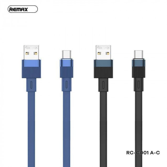 USB кабель плоский усиленный Remax RC-C001 2.4A