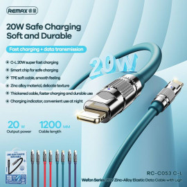 USB силиконовый плотный кабель Remax RC-C053