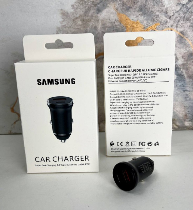 Автомобильная зарядка Samsung-1182 25W PD